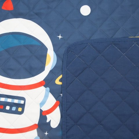Narzuta na łóżko 170x210 Kids 10A Kosmos granatowa kolorowa dziecięca/młodzieżowa D91