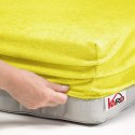 Prześcieradło frotte z gumką 180x200 żółte cytrynowe 004 grube 200g/m2 KARO