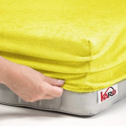 Prześcieradło frotte z gumką 180x200 żółte cytrynowe 004 grube 200g/m2 KARO
