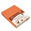 Prześcieradło jersey z gumką 180x200 rude terra 025 grube 150g/m2 KARO
