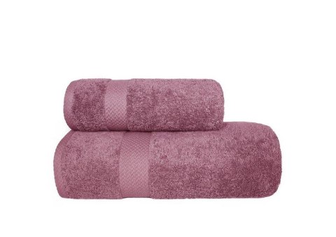 Ręcznik Fashion 70x140 różowy 550g/m2 z bordiurą frotte bawełniany jednobarwny