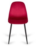 Krzesło tapicerowane GIULIA VELVET BURGUNDY II GATUNEK