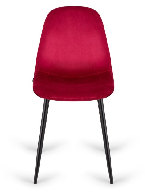 Krzesło tapicerowane GIULIA VELVET BURGUNDY II GATUNEK