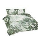 Pościel bawełniana 220x200 Liście palmy zielona Universal Matex