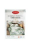 Pościel bawełniana 220x200 Liście palmy zielona Universal Matex