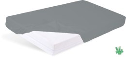 Prześcieradło bambusowe z gumką 120x200 grafitowe na materace o wysokości do 20 cm o gramaturze 140 g/m2