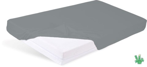 Prześcieradło bambusowe z gumką 120x200 grafitowe na materace o wysokości do 20 cm o gramaturze 140 g/m2