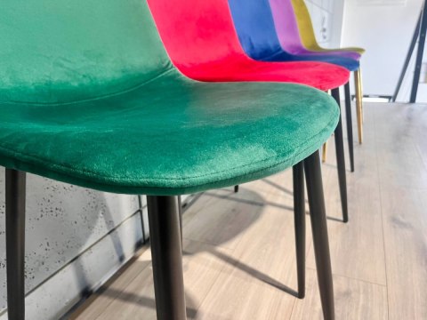 Krzesło tapicerowane GIULIA VELVET GREEN II GATUNEK