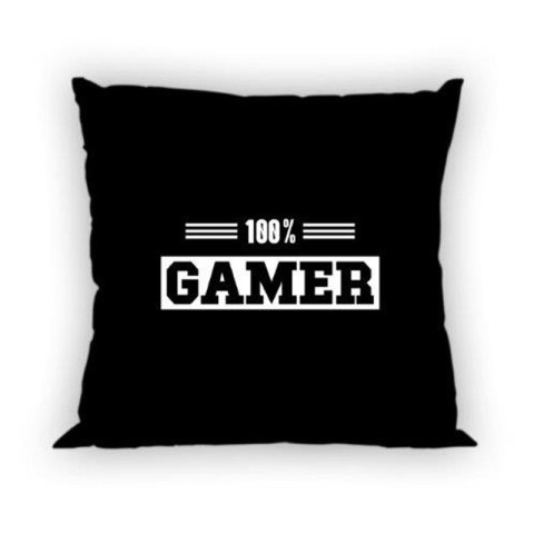 Poszewka bawełniana 40x40 Game czarna