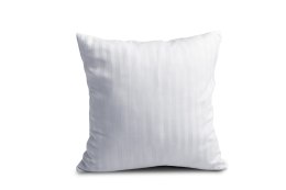 Poszewka adamaszkowa 40x40 biała 01 jednobarwna paski 1cm Matex