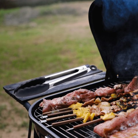 Szczypce mini CADAC 28cm z uchwytem silikonowym