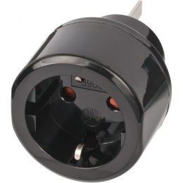 Adapter wtyczka podróżna Australia Chiny Fidżi Nowa Zelandia gniazdo EURO czarny Brennenstuhl 1508440