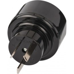 Adapter wtyczka podróżna Australia Chiny Fidżi Nowa Zelandia gniazdo EURO czarny Brennenstuhl 1508440
