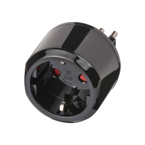 Adapter wtyczka podróżna Włochy gniazdo Euro czarny Brennenstuhl 1508470