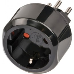Adapter wtyczka podróżna do wtyczki Szwajcaria Liechtenstain czarny Brennenstuhl 1508642