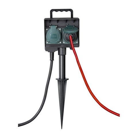 Gniazdo ogrodowe z grotem ziemnym 1,5m 4 gniazda IP44 Brennenstuhl 1154444