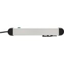 Listwa zasilająca Premium-Alu-Line 6 gniazd 3m czarno/srerbna Brennenstuhl 1391034600