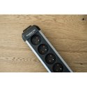Listwa zasilająca Premium-Alu-Line 6 gniazd 3m czarno/srerbna Brennenstuhl 1391034600