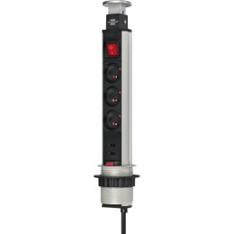 Listwa zasilająca Tower Power 3 gniazda 2 usb 2m Brennenstuhl 1396201013