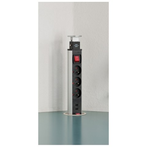 Listwa zasilająca Tower Power 3 gniazda 2 usb 2m Brennenstuhl 1396201013