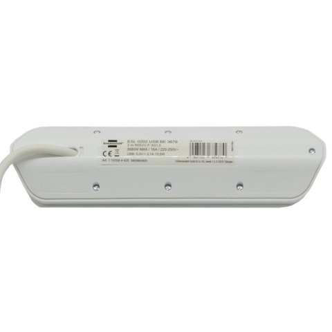 Listwa zasilająca narożna 4 gniazda 2USB 2m Brennenstuhl 1153594420