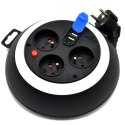 Przedłużacz bębnowy Comfort Line 3m USB i 3 gniazda Brennenstuhl 1109224600