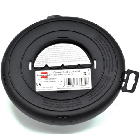 Przedłużacz bębnowy Comfort Line 3m USB i 3 gniazda Brennenstuhl 1109224600