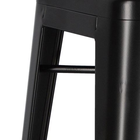 Hoker Paris 66cm czarny inspirowany Tolix