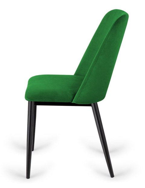 Krzesło tapicerowane GOTI GREEN VELVET GOLD