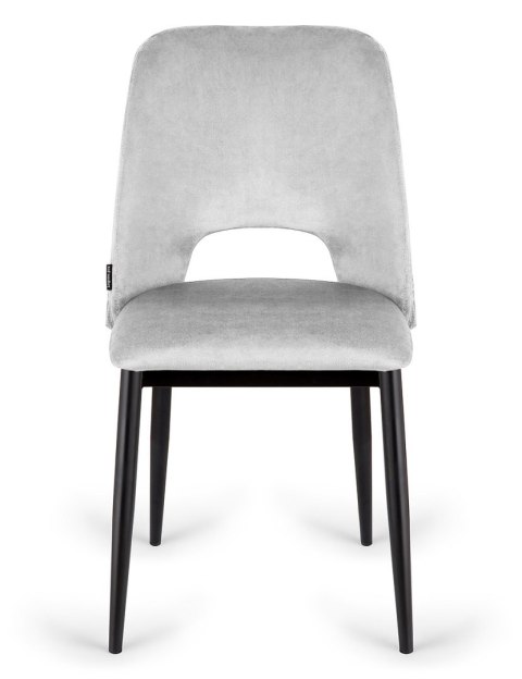 Krzesło tapicerowane GOTI GREY VELVET GOLD