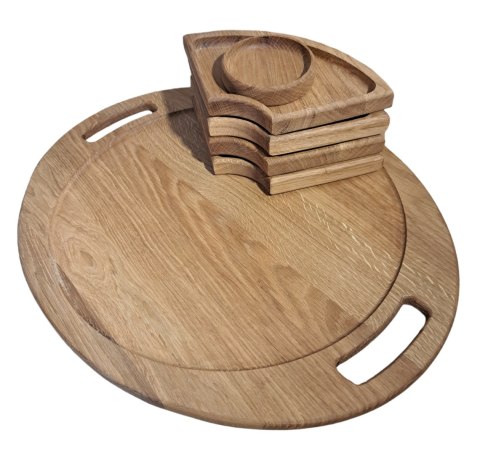 Deska do serwowania serów wędlin 6 części