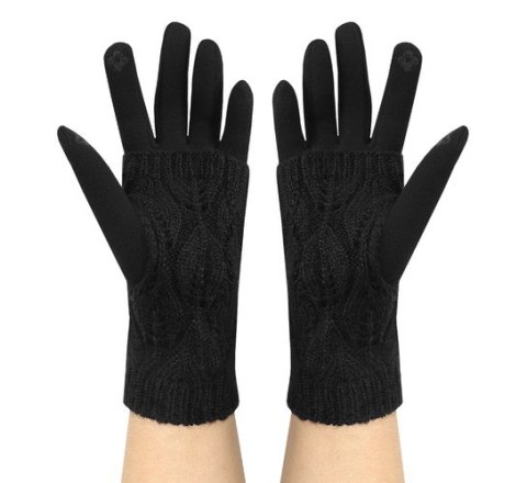 Rękawiczki dotykowe R6413 - czarne