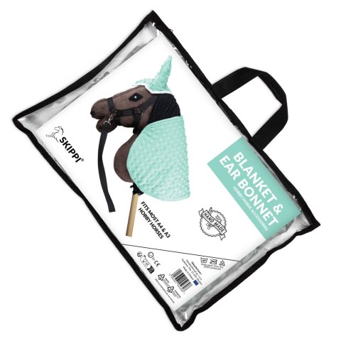 Derka i nauszniki Skippi dla Hobby Horse - zielony - pastelowa