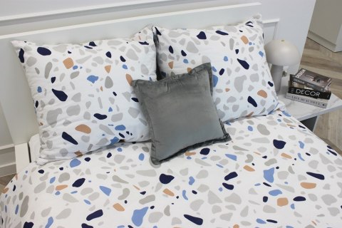 Pościel bawełniana 220x200 Lastryko biała kolorowa I24