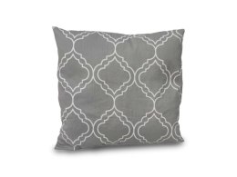 Poszewka satynowa 40x40 szara ornamenty jednobarwna na zakładkę Matex