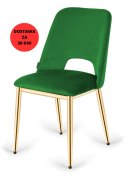 Krzesło tapicerowane GOTI GREEN VELVET GOLD