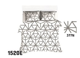 Poszewka bawełniana 50x60 1520E biała szara geometryczna 377N
