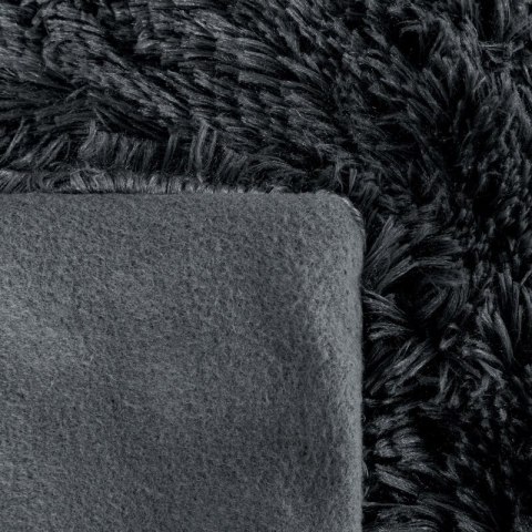 Koc narzuta na fotel 70x160 Tiffany 1 stalowy włochacz pled D91