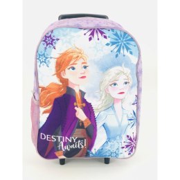 Plecak walizka na kółkach Frozen Anna i Elsa fioletowy S24
