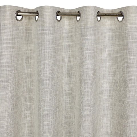 Zasłona 140x250 Roma naturalna w stylu eko gotowa na przelotkach Eurofirany