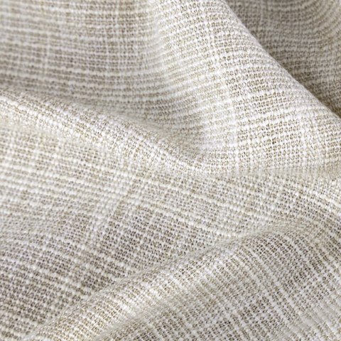 Zasłona 140x250 Roma naturalna w stylu eko gotowa na przelotkach Eurofirany