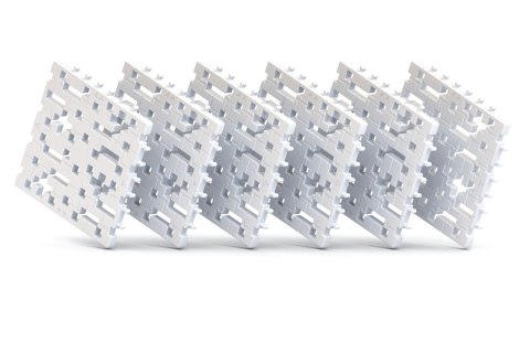 Płytka konstrukcyjna baza Meli Basic - 6 el. - Gray