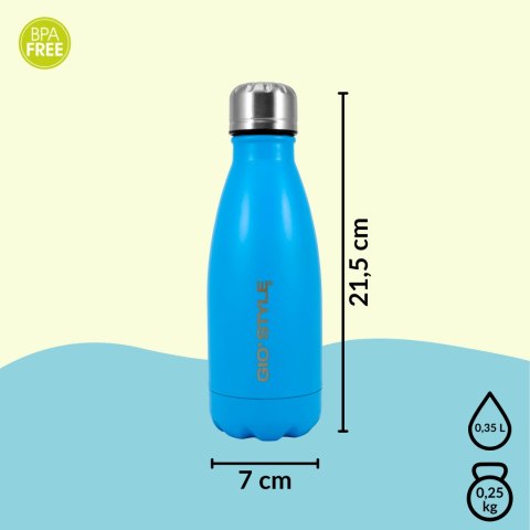 Butelka termiczna 0,35L Kamai Gio Style, stal nierdzewna, niebieska