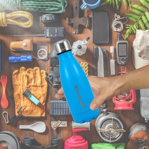 Butelka termiczna 0,35L Kamai Gio Style, stal nierdzewna, niebieska