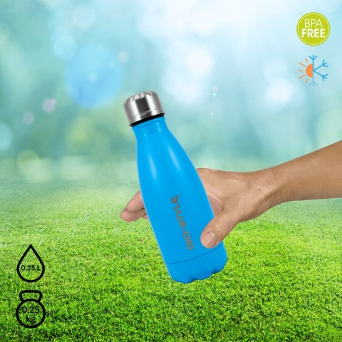 Butelka termiczna 0,35L Kamai Gio Style, stal nierdzewna, niebieska