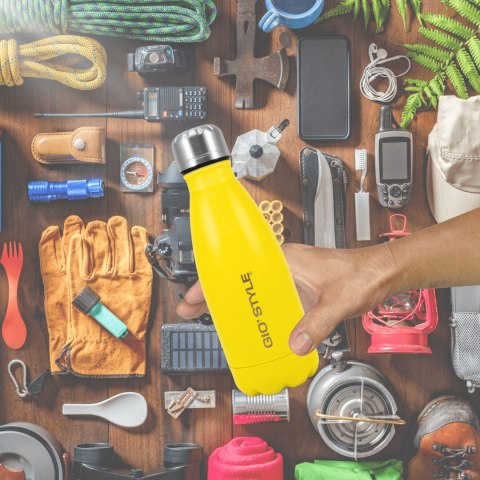 Butelka termiczna 0,35L Kamai Gio Style, stal nierdzewna, żółta