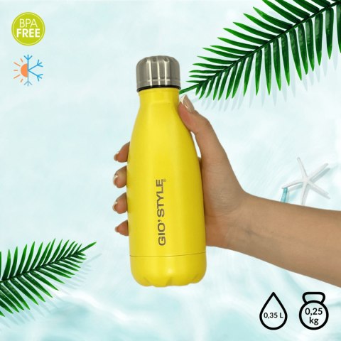 Butelka termiczna 0,35L Kamai Gio Style, stal nierdzewna, żółta