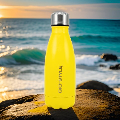 Butelka termiczna 0,35L Kamai Gio Style, stal nierdzewna, żółta