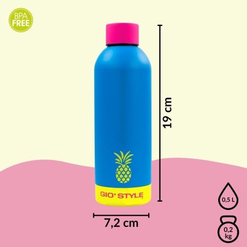 Butelka termiczna 0,5L Kamai Gio Style, stal nierdzewna, niebieska