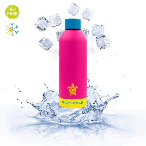 Butelka termiczna 0,5L Kamai Gio Style, stal nierdzewna, różowa